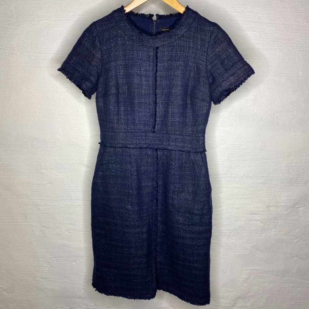Banana Republic dress blue tweed size 2